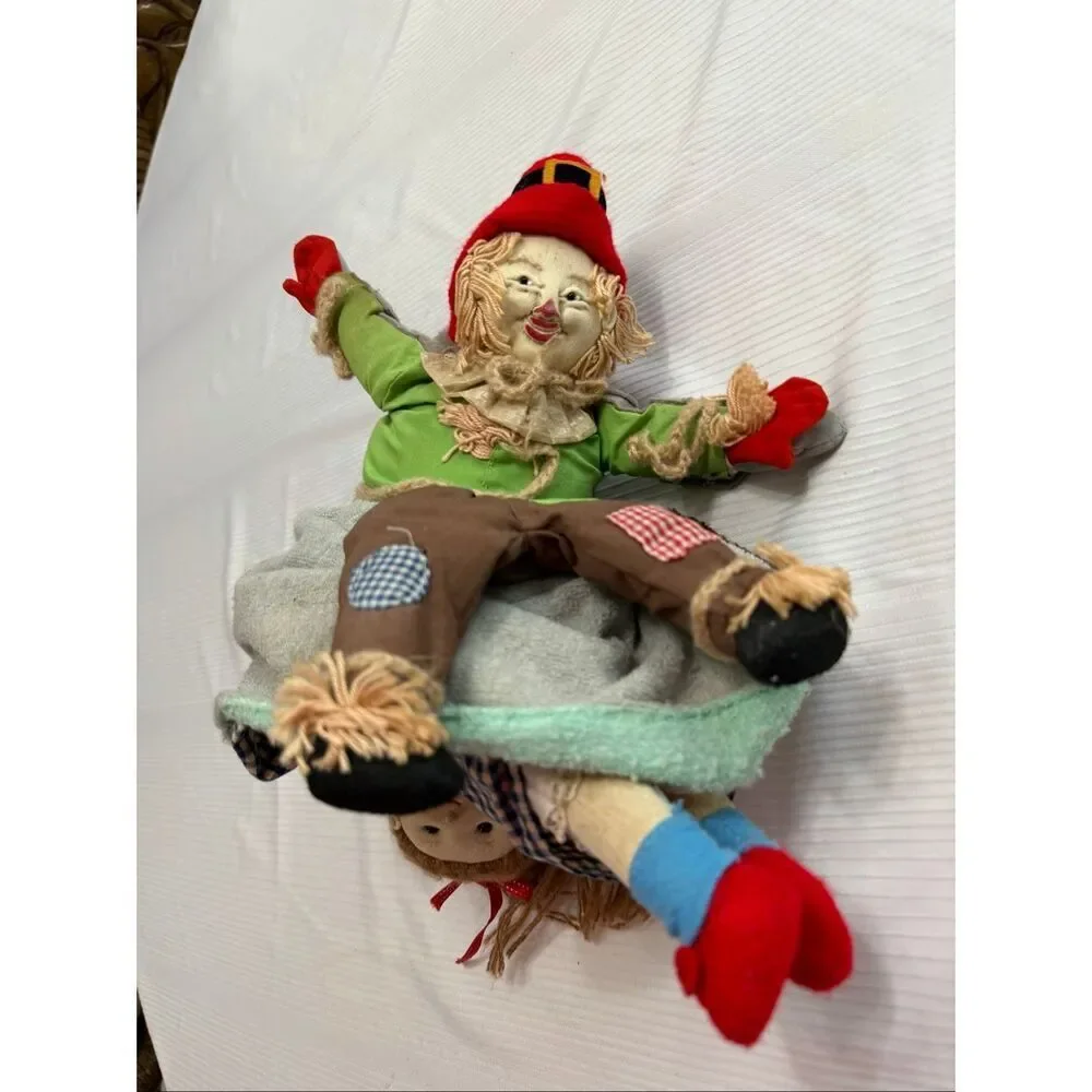 Wizard Of Oz Reversible Doll Plush Dorothy Tin Man Scarecrow VTG Topsy Turvy